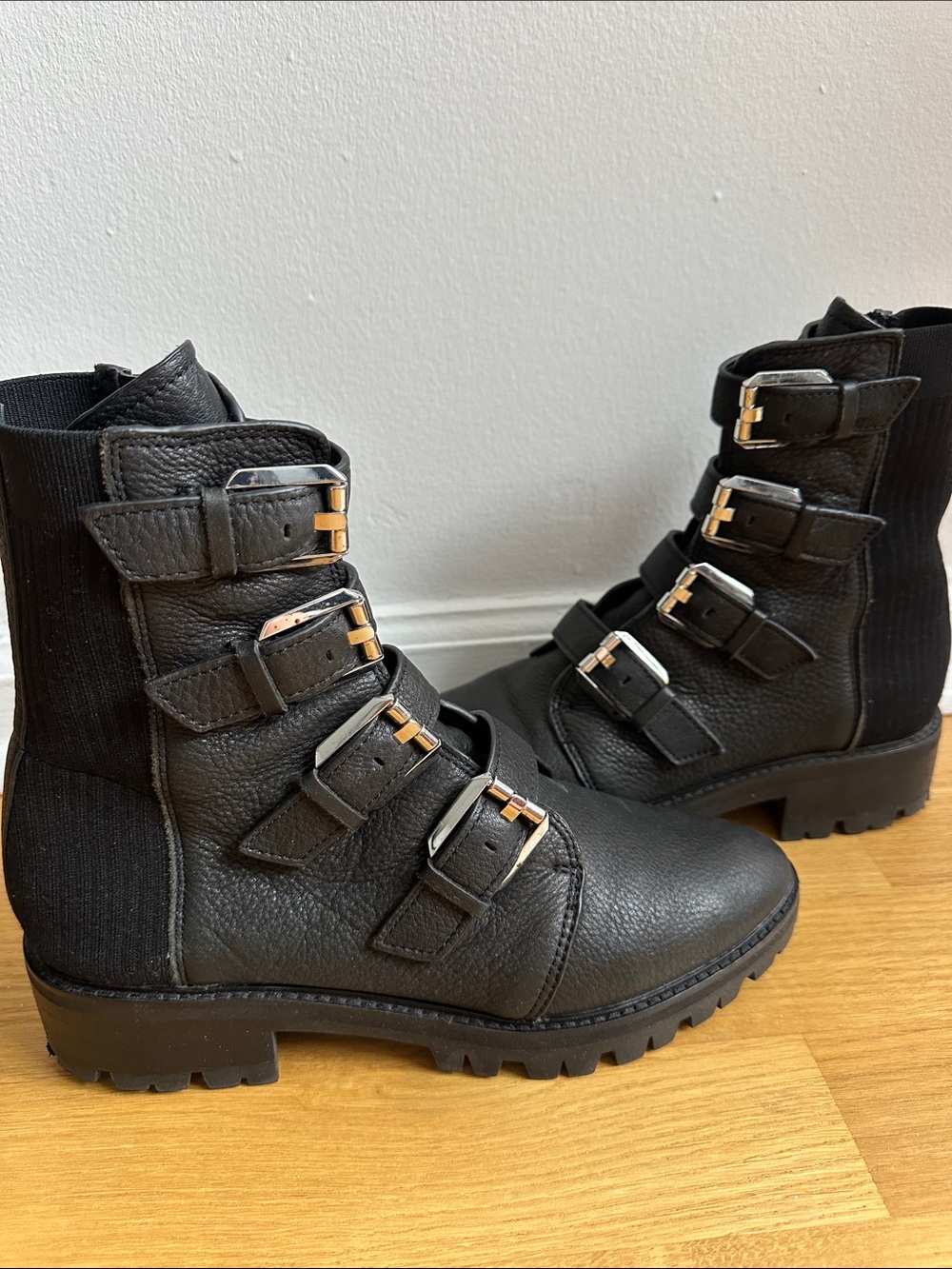 Dolce Vita Buckle Combat Boots